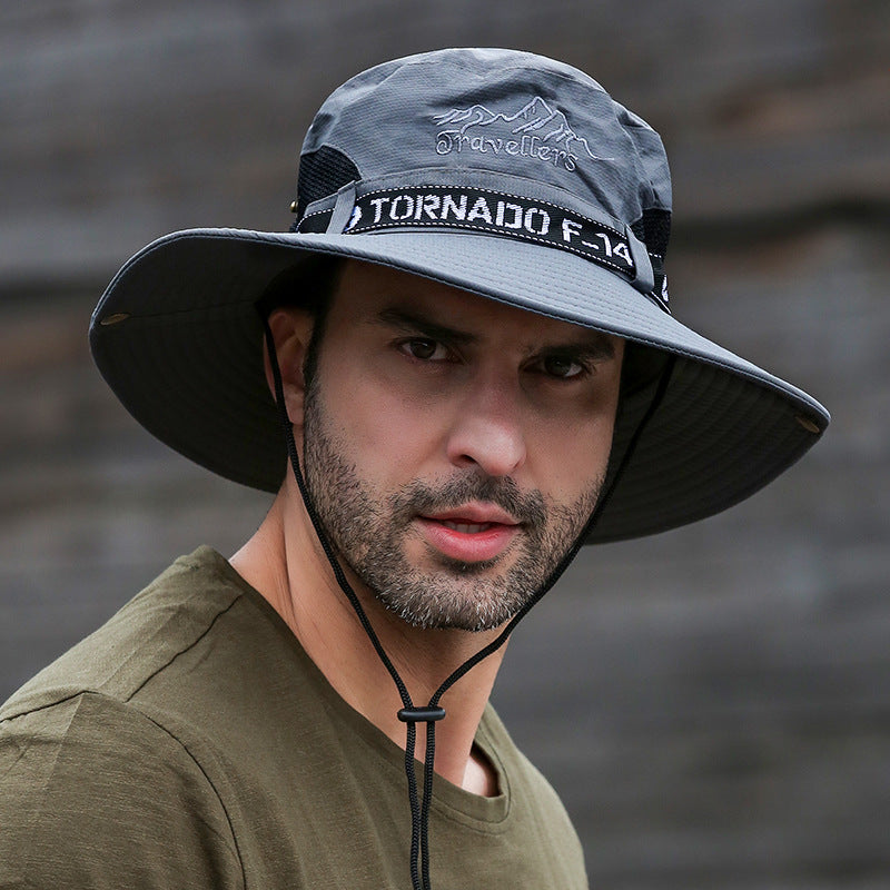 Large Brim Outdoor Fishing and Hiking Hat Bucket Hat