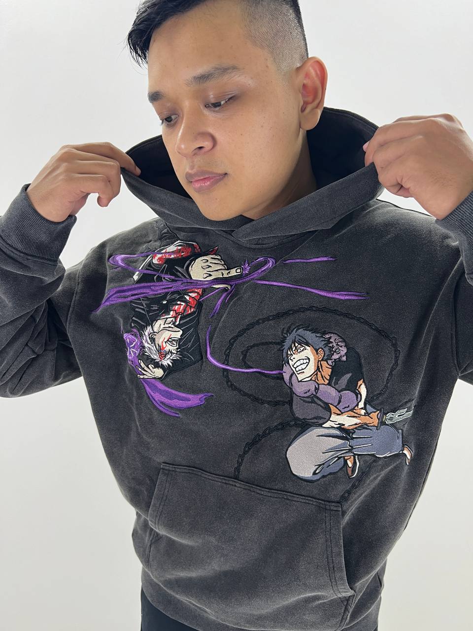 JJK Embroidered Hoodie