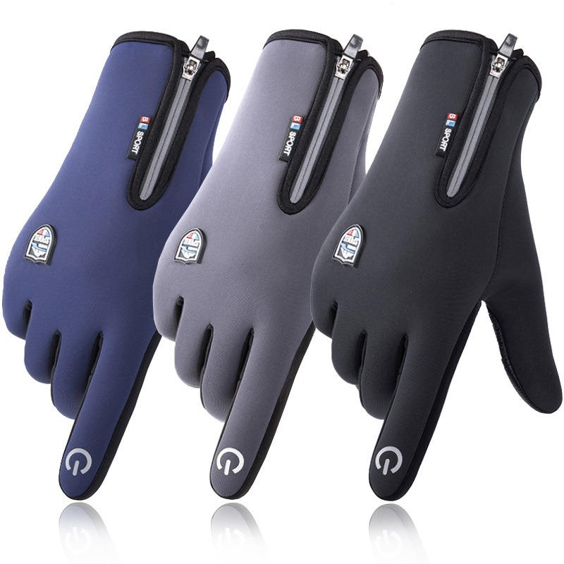 Glamchase™ Outdoor Sports Gloves Short Plus Velvet Windproof Waterproof
