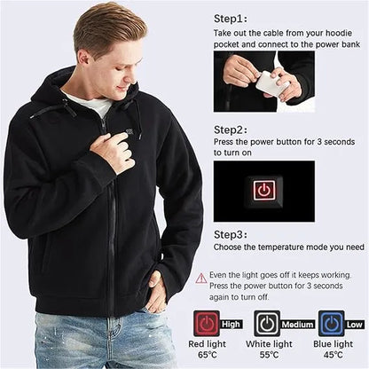 LAST DAY 40% OFF - 🎁 Unisex Heated Hoodie（Free Shipping）