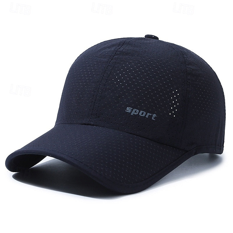 Baseball Cap Tennis Cap Men's Cap Letter & Number Sun Protection Moisture Wicking Breathable for Tennis Baseball Pickleball Summer