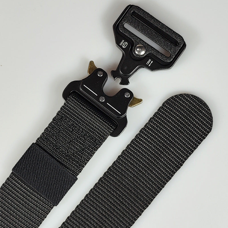 Men's outdoor multifunctional alloy buckle belt