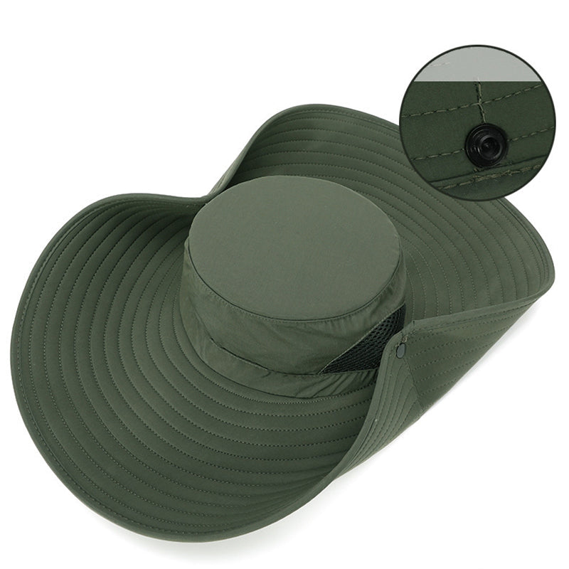 Men's outdoor sun hat with large brim