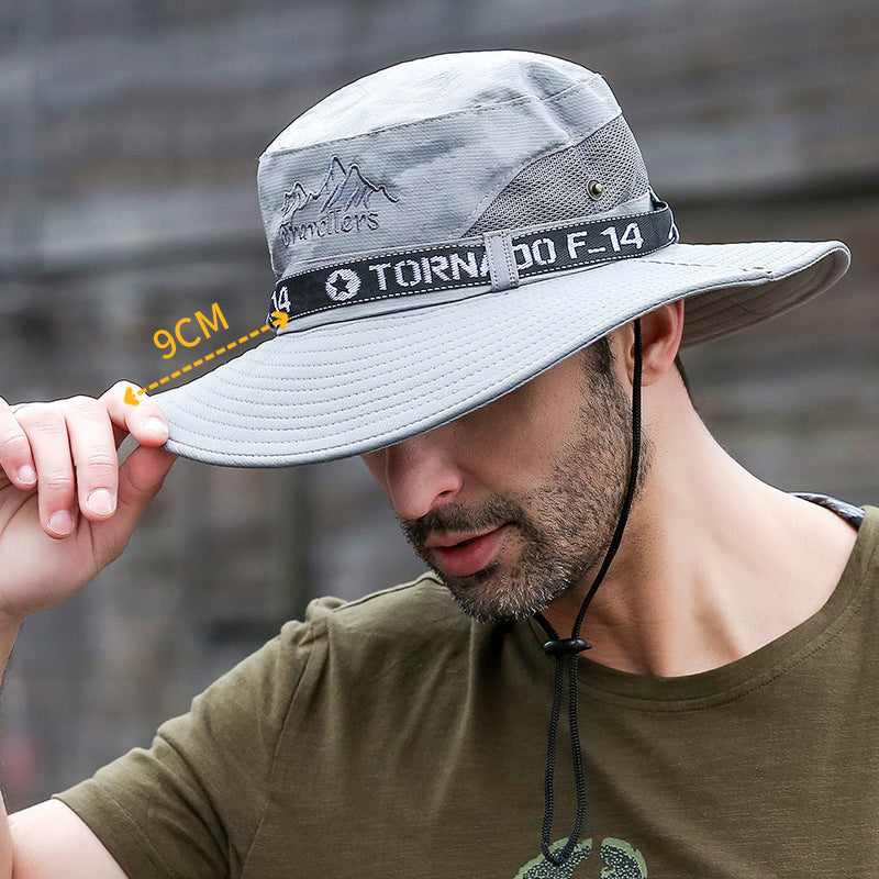 Large Brim Outdoor Fishing and Hiking Hat Bucket Hat