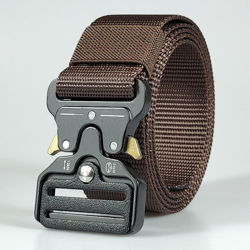 Men's outdoor multifunctional alloy buckle belt