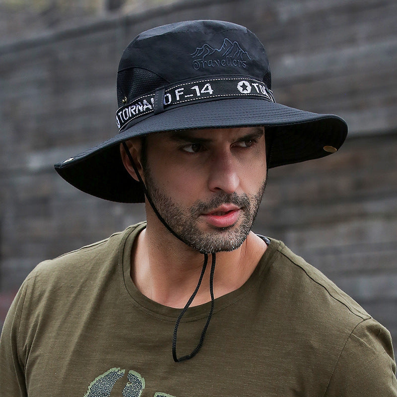 Large Brim Outdoor Fishing and Hiking Hat Bucket Hat